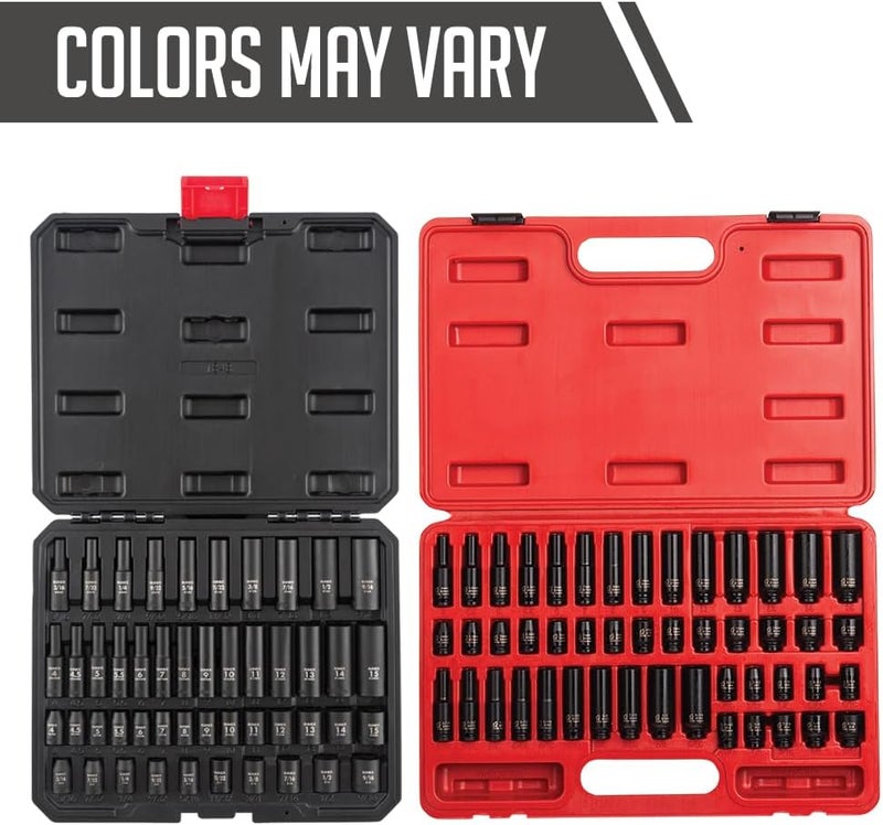 Sunex 1848 1/4 Inch Drive Master Impact Socket Set - 48-Piece SAE/Metric with Heavy Duty Storage Case - Image 5
